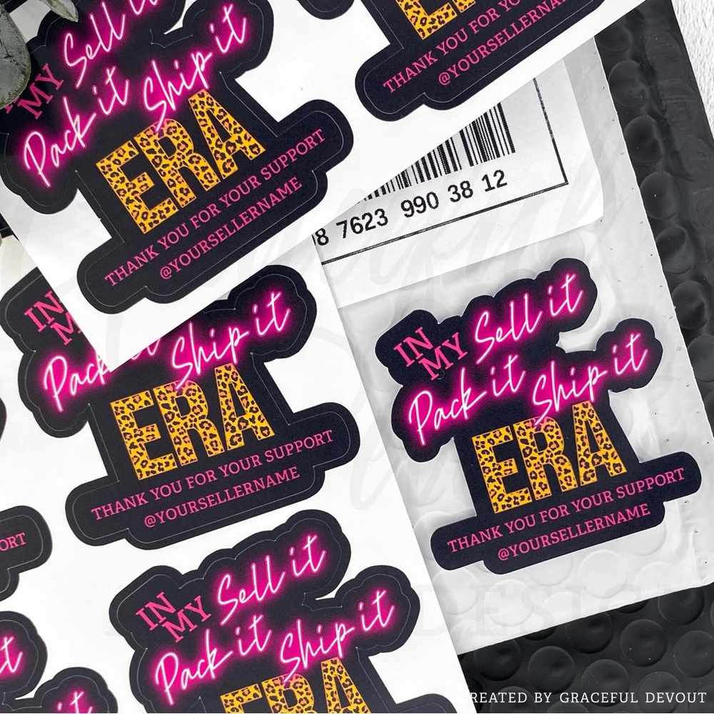 In My Sell It Pack It Ship It ERA - 2" (inches) (48ct.) Stickers - Picture 3 of 7